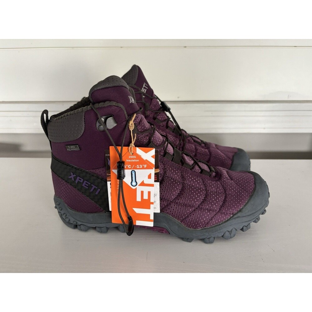 XPETI Women’s Thermator 8 Mid-high Waterproof Hiking Insulated Grey US Size 11